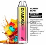 Vapes Bars Diamond 2% Nicotine 7000 Puffs Disposable Vape in Dubai – Buy Now gummy-bear