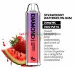 Vapes Bars Diamond 2% Nicotine 7000 Puffs Disposable Vape in Dubai – Buy Now strawberry-watermelon-gum