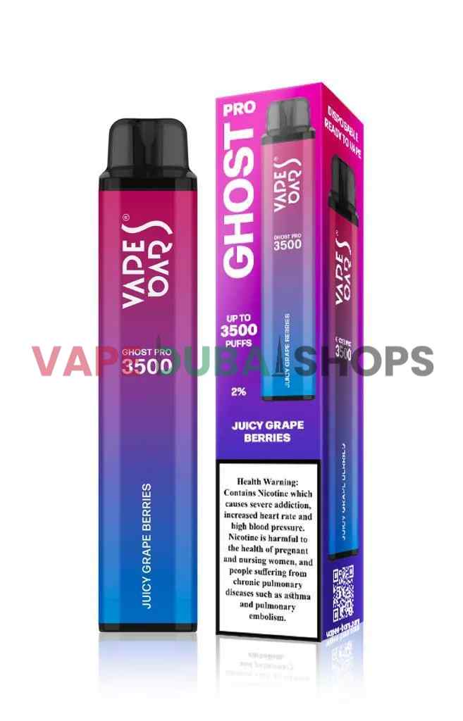 Vapes Bars Ghost Pro 2% Nicotine 3500 Puff Disposable Vape