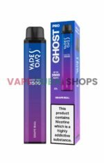 Vapes Bars Ghost Pro 2% Nicotine 3500 Puff Disposable Vape in Dubai – Buy Now-Grape-Bull