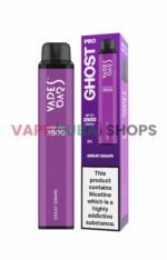 Vapes Bars Ghost Pro 2% Nicotine 3500 Puff Disposable Vape in Dubai – Buy Now -Great-Grape