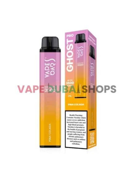 Vapes Bars Ghost Pro 2% Nicotine 3500 Puff Disposable Vape in Dubai – Buy Now Pina-Colada