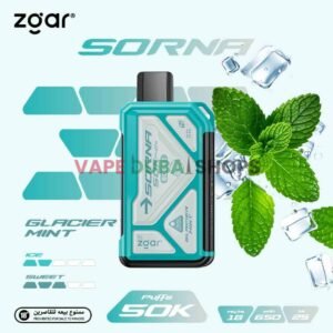 ZGAR Sorna Boost 50000 Puffs 18mg Nicotine Disposable Vape in Dubai – Buy Now-glacier-mint