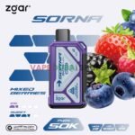 ZGAR Sorna Boost 50000 Puffs 18mg Nicotine Disposable Vape in Dubai – Buy Now-mixed-berries