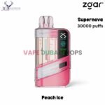 Zgar Supernova 30000 Puffs Disposable Vape 20mg in Dubai – Buy Now-Peach-Ice