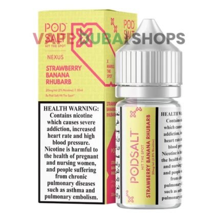 strawberry_banana_rhubarb_POD SALT Nexus E-liquid 20MG Nicotine 30ml