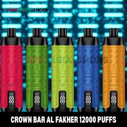 CROWN BAR AL FAKHER 12000 PUFFS 0.5MG Integrated Hookah Sound Wave Disposable Vape in Dubai