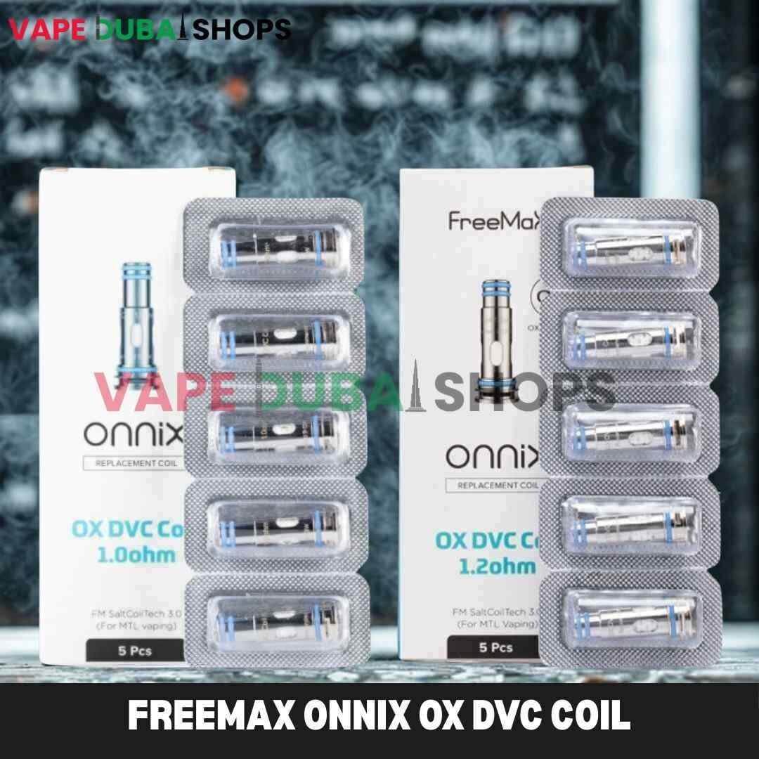 FREEMAX Onnix OX DVC Coil Pack – 5 Pieces Dual Vertical Coil Mesh Coils in Dubai, UAE (1) FREEMAX Onnix OX DVC Coil Pack – 5 Pieces Dual Vertical Coil Mesh Coils in Dubai, UAE (1)