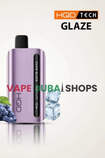 HQD_CUVIE_GLAZE_15000_PUFFS_DISPOSABLE_VAPE_Grape_Ice