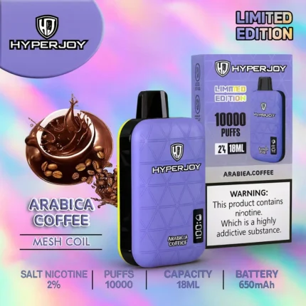 HYPERJOY Limited Edition 20MG 10000 Puffs--Arabica coffe
