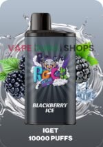 IGET-BAR-PRO-10000-Puffs-Disposable-Vape-Blackberry-Ice