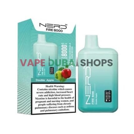 Nerd-fire-8000-puffs-Disposable-Vape-Double-Apple-In-Dubai-UAE