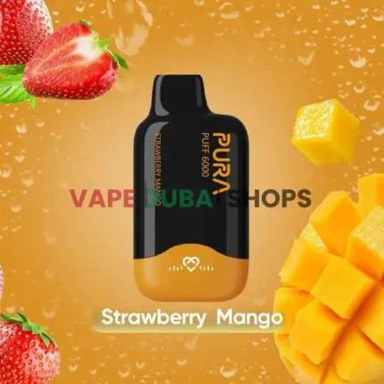PURA-6000-Disposable-20MG-Rechargeable-Vape-Price-in-Dubai-Strawberry-Mango