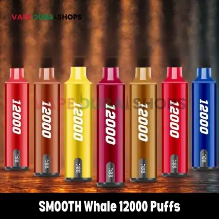 SMOOTH Whale Disposable 2% & 5% 12000 Puffs Rechargeable Vape in Dubai, UAE