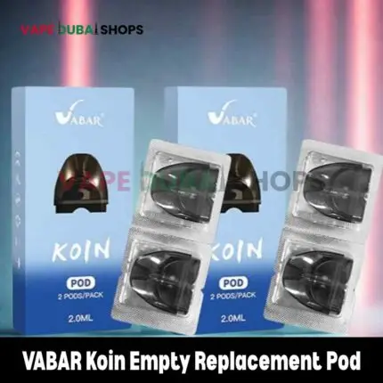 VABAR Koin Empty Replacement Pod Cartridge 2ml (2 PCS) in Dubai, UAE