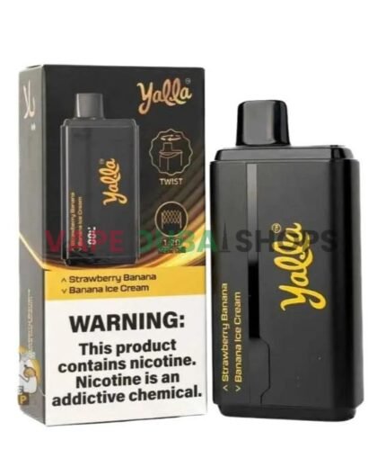 YALLA-24000-Puffs-50MG-Nicotine-disposable-vape-In-Dubai-Strawberry-Banana-–-Banana-Ice-Cream