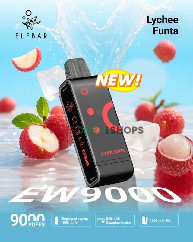 ELF BAR EW9000 Prefilled Pod Kit 9000 Puffs __Lyche Fanta