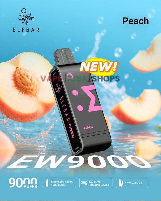 ELF BAR EW9000 Prefilled Pod Kit 9000 Puffs __peach