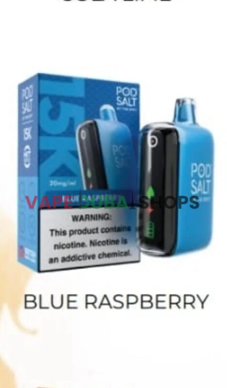 Podsalt-15000-Puffs-2-Nicotine-Disposable-Blue-Raspberry