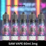 SAM VAPE 60ml 3mg E-liquid in Dubai, UAE