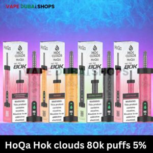 HoQa Hok clouds 80k puffs 5% nicotine shisha based vape