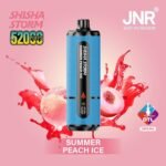 JNR Shisha Storm 52000 Puffs Disposable Vape 2% DTL in the UAE__Summer Peach Ice
