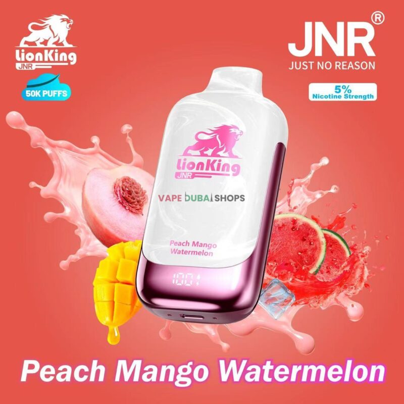 JNR lion king 50000 puffs 50mg nicotine__peach mango watermelon