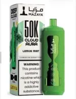 MAZAYA CLOUD AURA 50K Disposable Vape in Dubai lemon mint