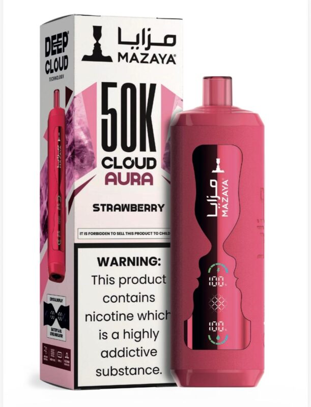 MAZAYA CLOUD AURA 50K Disposable Vape in Dubai strawberry
