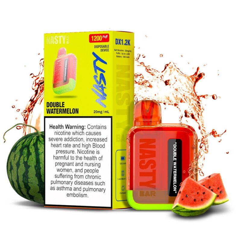 Nasty Bar DX 1200 Puffs Disposable Device in Dubai double watermelon