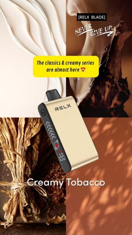 Relx blade 50000 puffs 50mg nicotine __Greamy Tobacco
