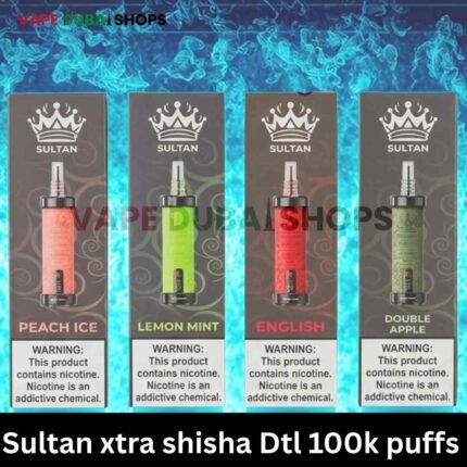 Sultan xtra shisha Dtl 100k puffs 2mg nicotine triple mesh vape