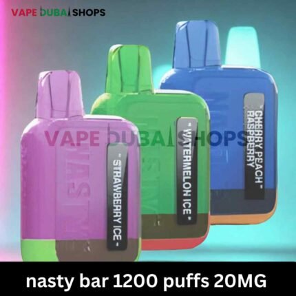 nasty bar 1200 puffs 20MG nicotine none rechargeable vape
