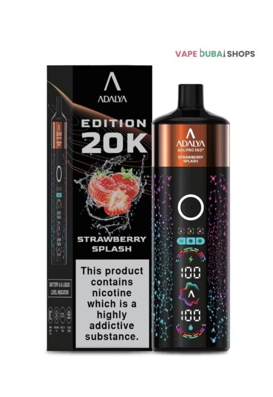 Adalya Edition 20k 20000 Puffs Shisha Disposable Vape DUBAI - Strawberry Splash