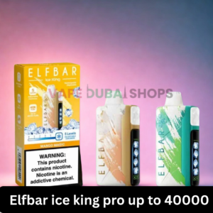 Elfbar ice king pro up to 40000 puffs 50mg nicotine ice control disposable vape