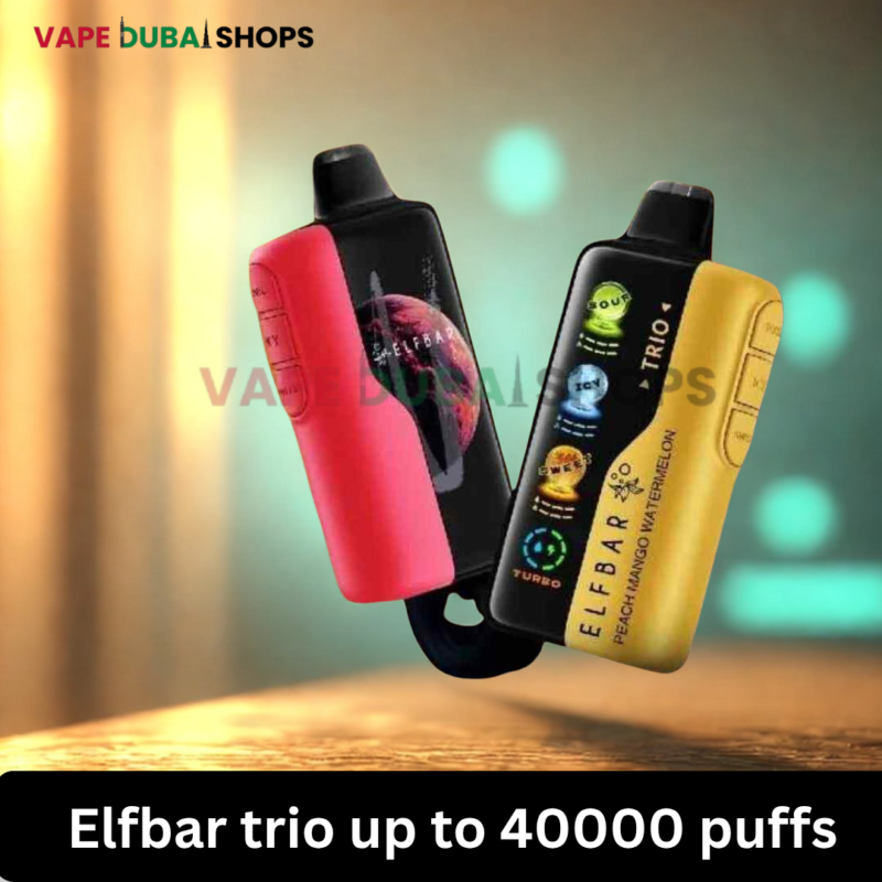 Elfbar trio up to 40000 puffs 50mg nicotine 4 mesh coil disposable vape