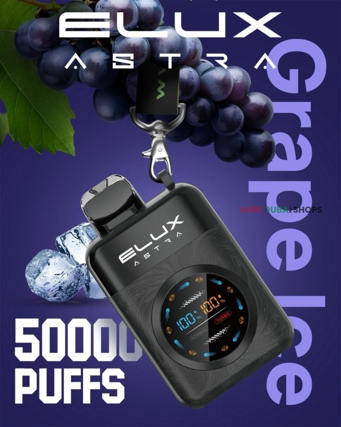 Elux Astra 50000 Puffs Disposable Vape in Dubai - Grape Ice