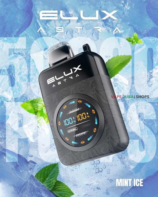 Elux Astra 50000 Puffs Disposable Vape in Dubai - Mint Ice