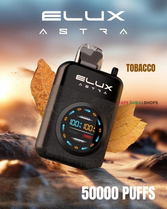 Elux Astra 50000 Puffs Disposable Vape in Dubai - Tobacco