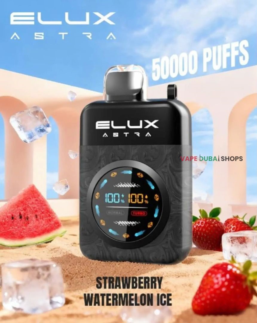 Elux Astra 50000 Puffs Disposable Vape in Dubai - strawberry watermelon ice