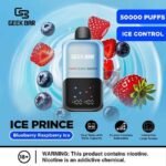 Geek Bar Ice Prince 50000 Puffs Disposable Vape bluberry raspberry ice
