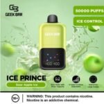 Geek Bar Ice Prince 50000 Puffs Disposable Vape in Dubai Sour apple ice