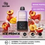 Geek Bar Ice Prince 50000 Puffs Disposable Vape peach mango watermelon ice