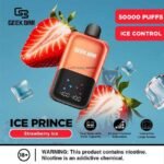 Geek Bar Ice Prince 50000 Puffs Disposable Vape strawberry ice