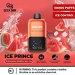 Geek Bar Ice Prince 50000 Puffs Disposable Vape watermelon bubblegum ice