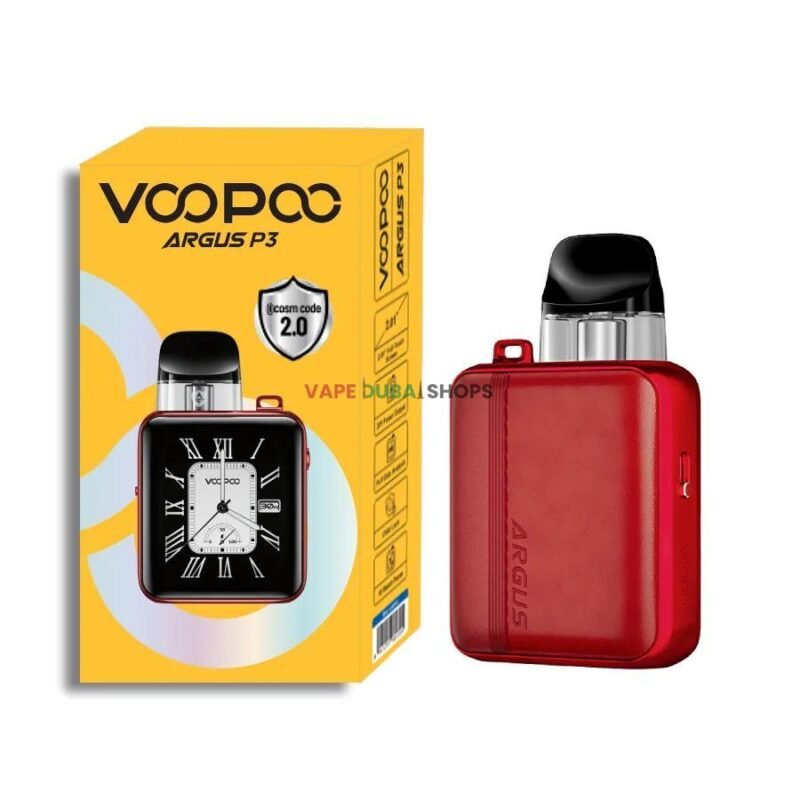 Voopoo-Argus-P3-Pod-kit-in-Dubai__Red Leather