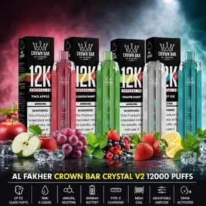 Al-Fakher-Crown-Bar-12K-Crystal-V2-Disposable-Vape-12000-Puffs