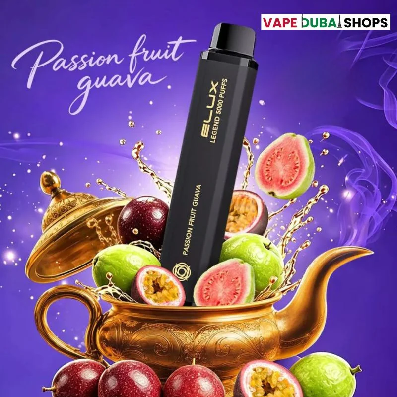 Elux-legend-5000-puffs-20MG-and-50mg-nicotine-PASSION-FRUIT-GUAVA.