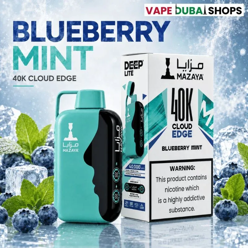 Mazaya-40k-Deep-Lite-20mg-Disposable-Vape-in-Dubai-blueberry-mint