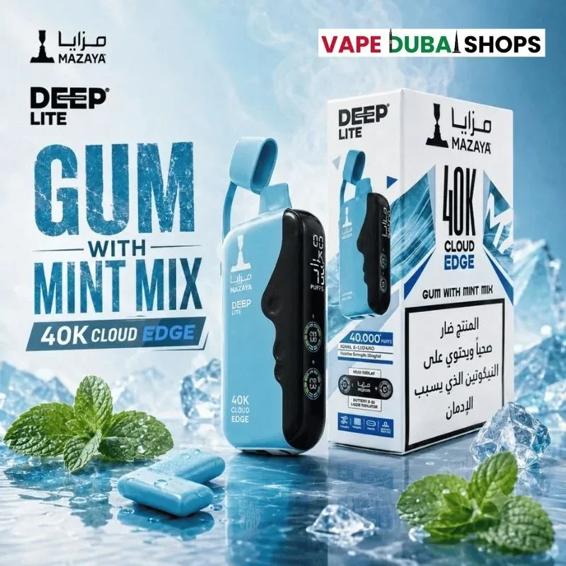 Mazaya-40k-Deep-Lite-20mg-Disposable-Vape-in-Dubai-gum-with-mint-mix.
